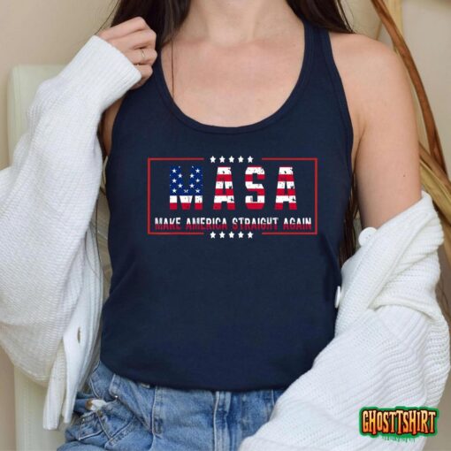 Make America Straight Again Political Funny Sarcastic Unisex T-Shirt