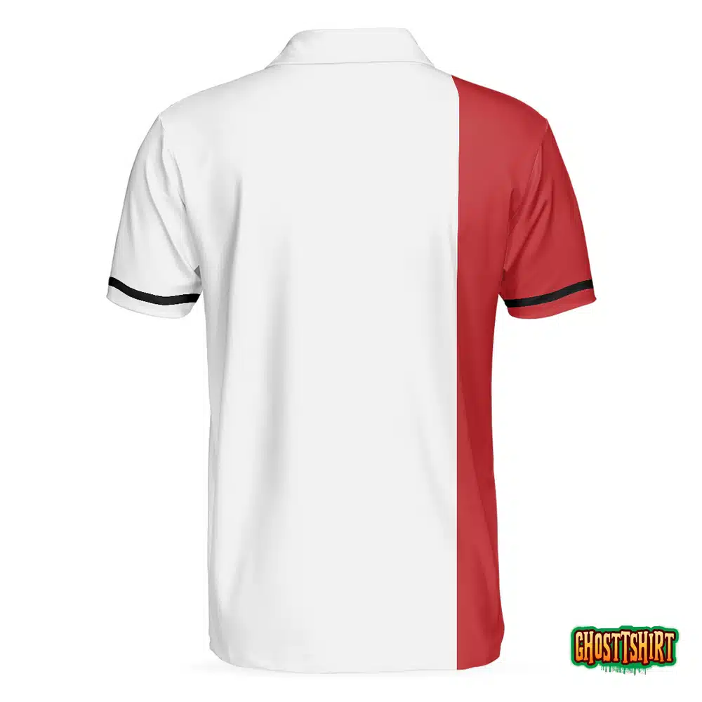 Man Playing Golf Short Sleeve Polo Shirt
