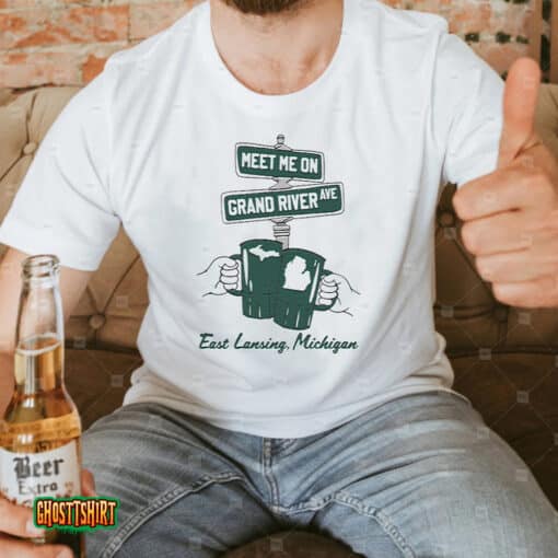 Meet Me On Grand River Ave East Lansing Michigan Unisex T-Shirt