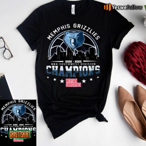 Memphis Grizzlies 2022-2023 Nba Southwest Division Champions Western Conference Unisex T-Shirt