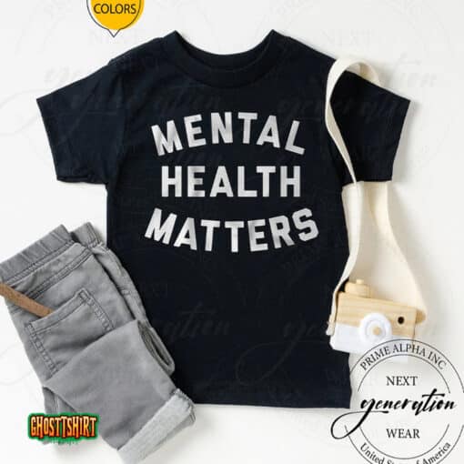 Mental Health Matters Text Unisex T-Shirt
