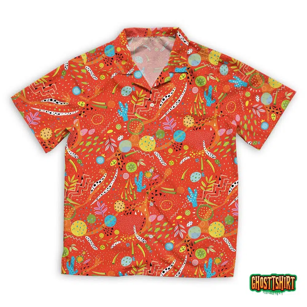 Mexican Spicy Chilli Seamless Pattern Hawaiian Beach Shirt