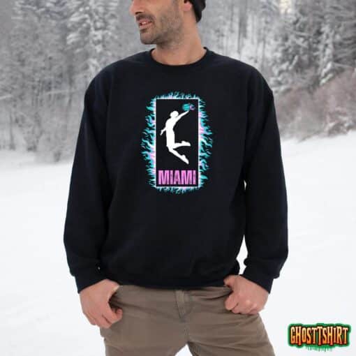 Miami City Flame Retro Vintage T-Shirt