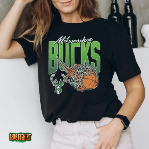 Milwaukee Bucks On Fire Unisex T-Shirt