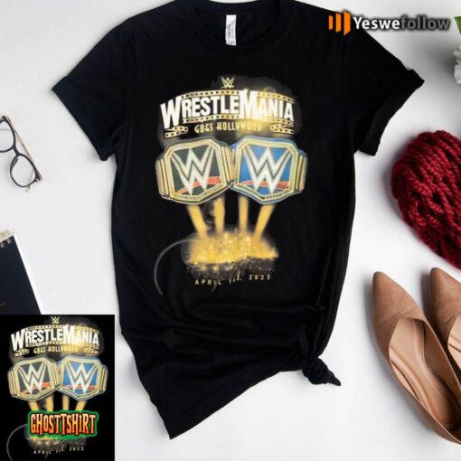 Mitchell & Ness Black Wwe Wrestlemania 39 Unisex T-Shirt