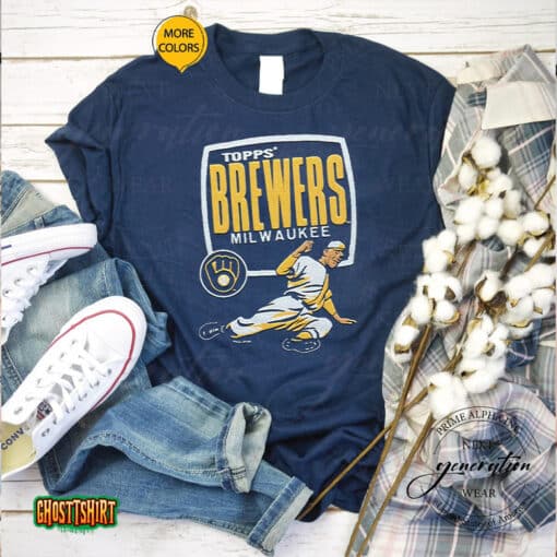 Mlb X Topps Milwaukee Brewers Unisex T-Shirt