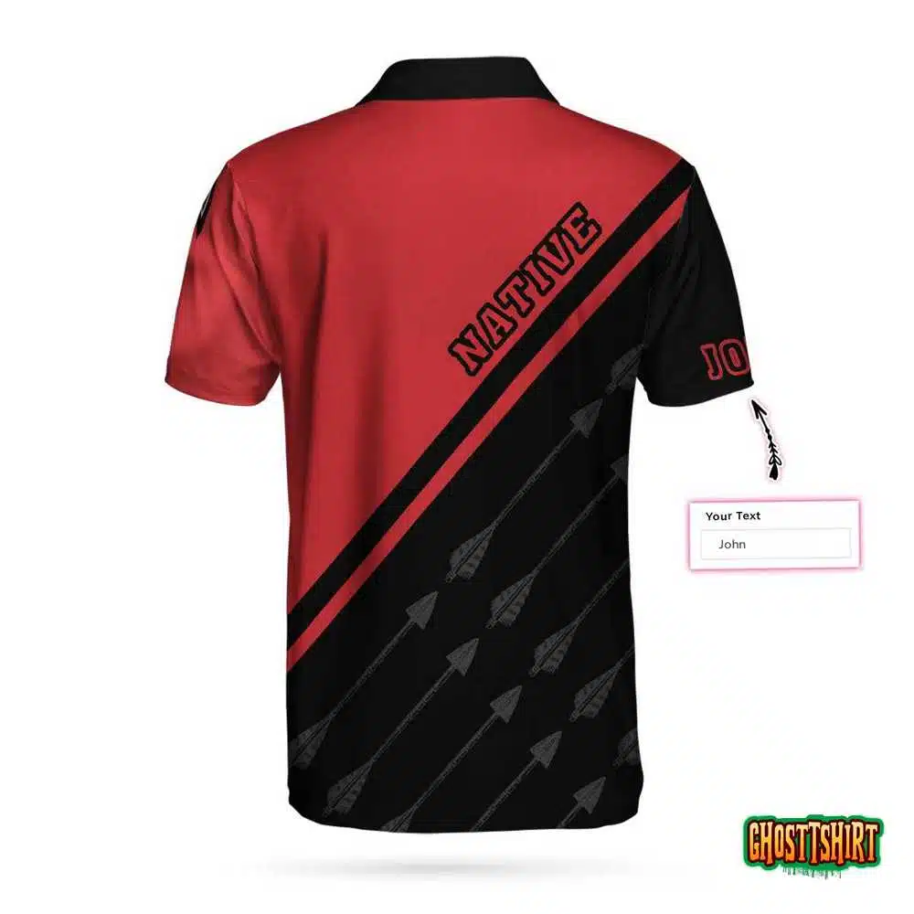 Native Chief Man Native American Custom Polo Shirt