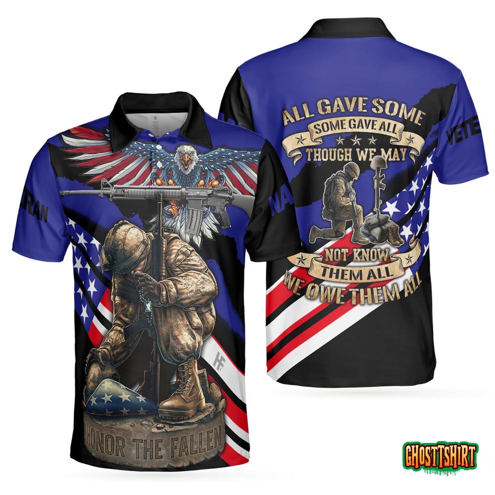 Navy Veteran Honor The Fallen Polo Shirt