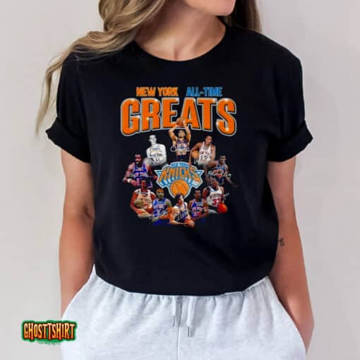 New York Knicks All Time Greats Signatures Unisex T-Shirt