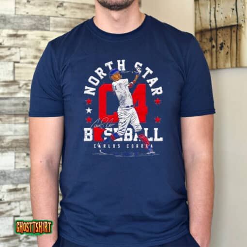 North Star C4 Carlos Correa Minnesota Baseball Unisex T-Shirt