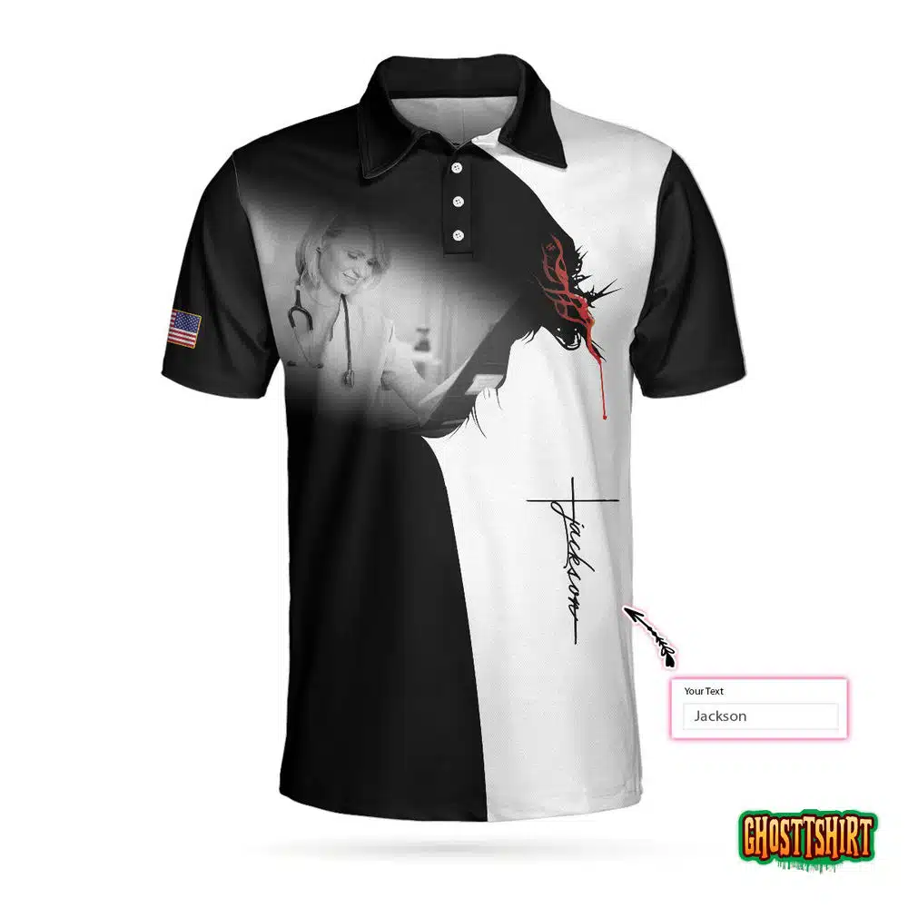 Nurse I Can Do All Things Short Sleeve Custom Polo Shirt