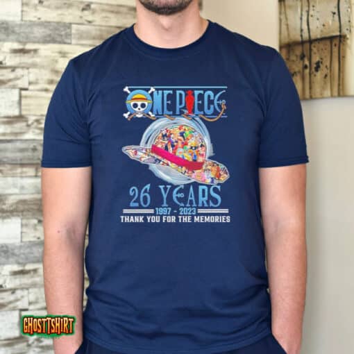 One Piece 26 Years 1997 2023 Thank You For The Memories Signatures 2023 Unisex T-Shirt