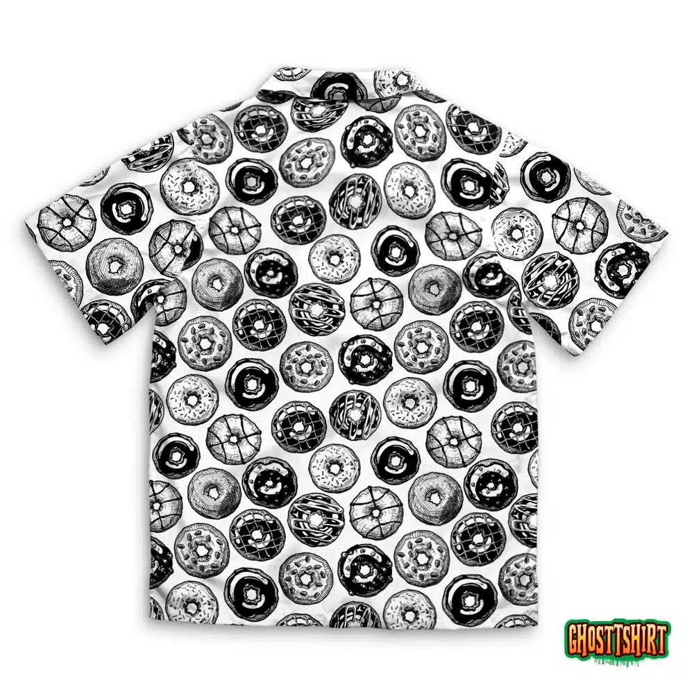 Pattern With Donuts Hawaiian Beach Shirt