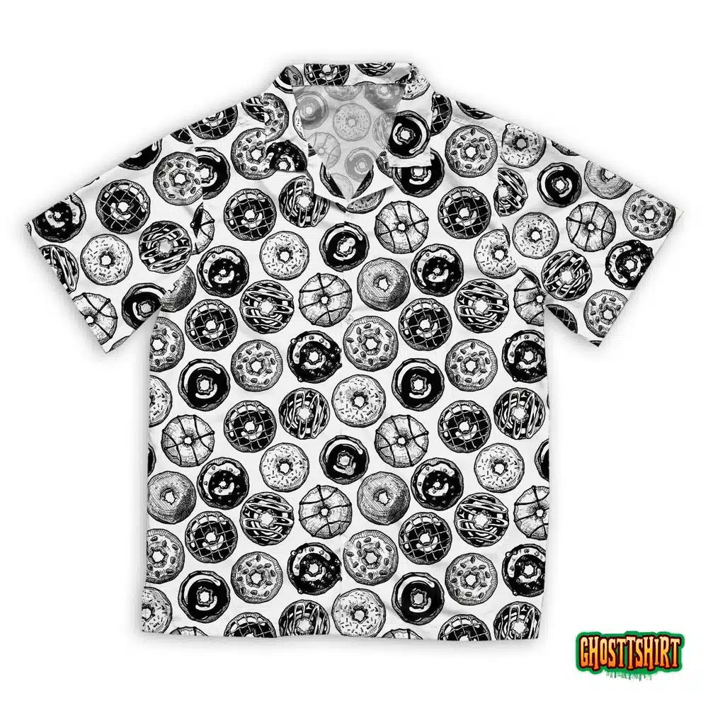 Pattern With Donuts Hawaiian Beach Shirt