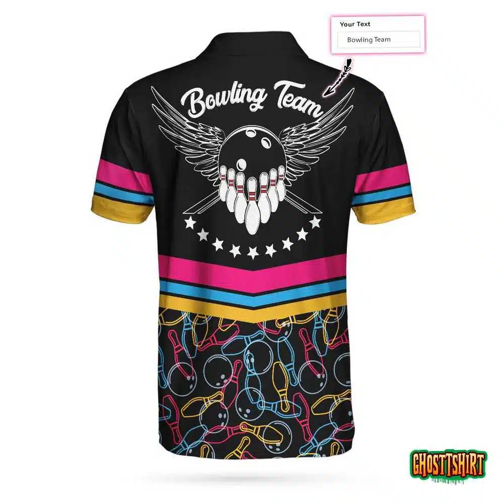 Personalized Bowling Team Custom Polo Shirt