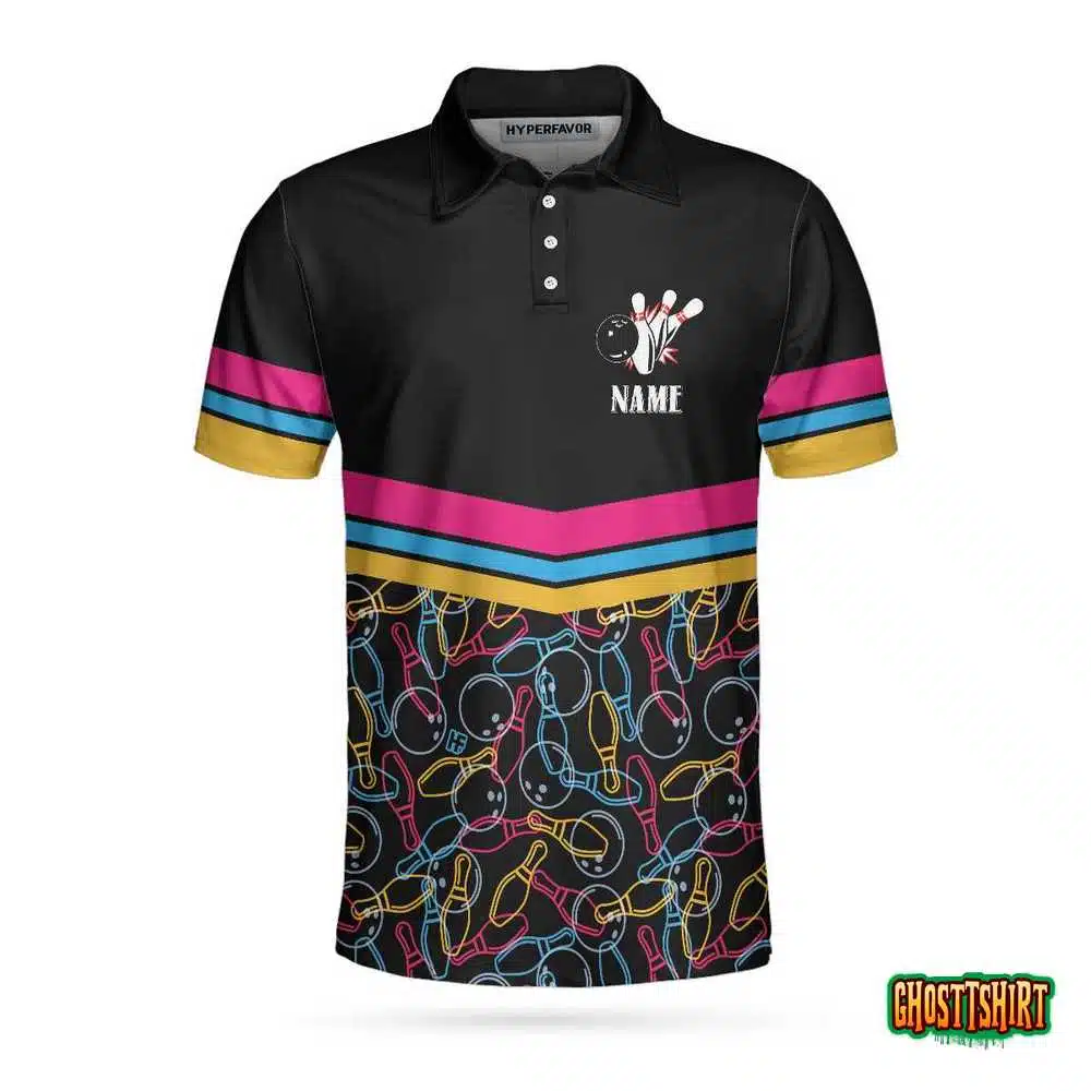 Personalized Bowling Team Custom Polo Shirt