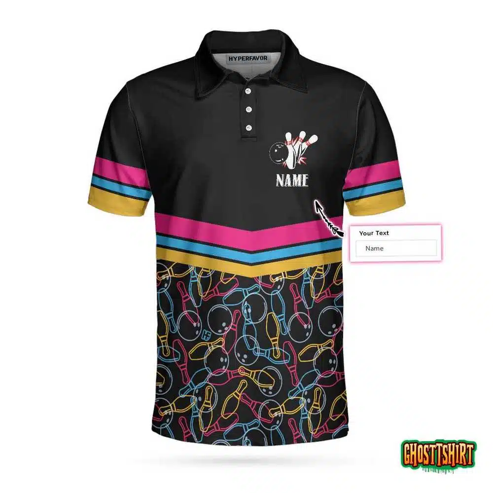 Personalized Bowling Team Custom Polo Shirt