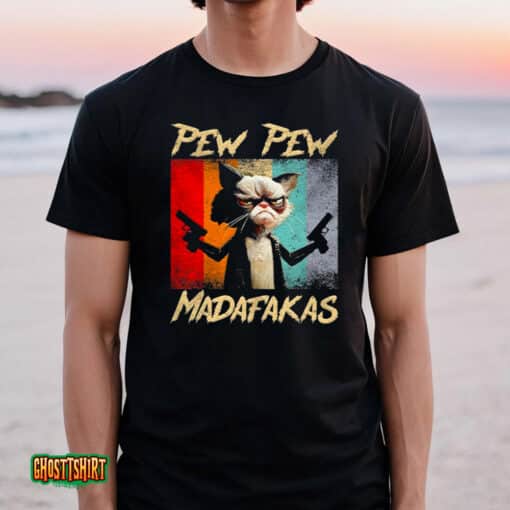 Pew Pew Madafakas Vintage Unisex T-Shirt
