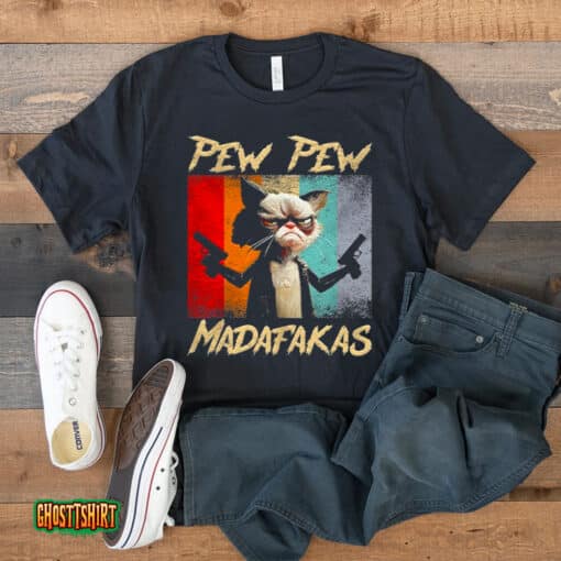 Pew Pew Madafakas Vintage Unisex T-Shirt