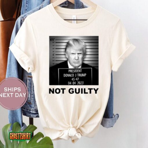 President Donald J Trump 45-47 Not Guilty Unisex T-Shirt