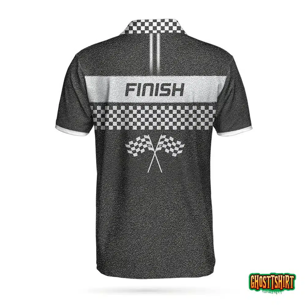 Racing Start And Finish Short Sleeve Polo Shirt