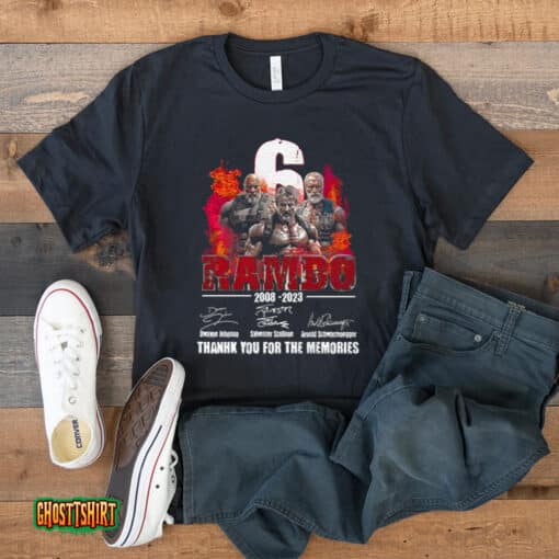 Rambo 2008 2023 Thank You For The Memories Signatures Unisex T-Shirt