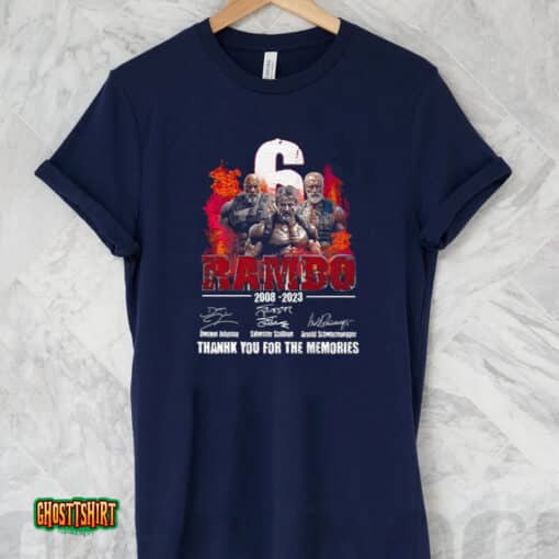 Rambo 2008 2023 Thank You For The Memories Signatures Unisex T-Shirt