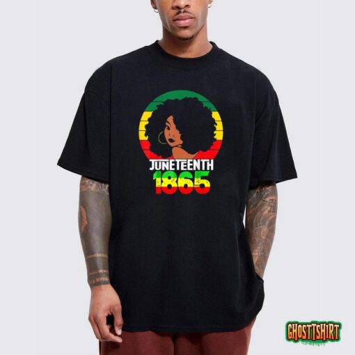 Retro Juneteenth Day 1865 Afro Melanin Black Women Men Kids T-Shirt