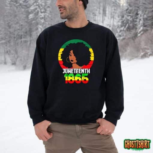 Retro Juneteenth Day 1865 Afro Melanin Black Women Men Kids T-Shirt