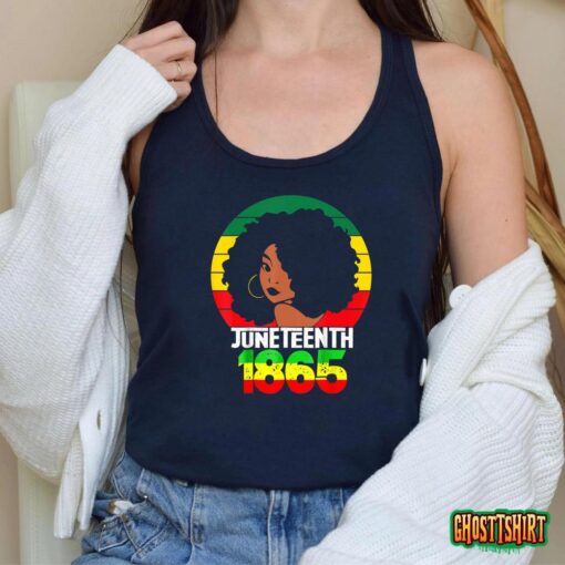 Retro Juneteenth Day 1865 Afro Melanin Black Women Men Kids T-Shirt