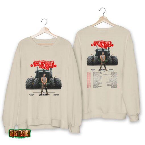 Russell Dickerson Big Wheels And Back Roads Tour 2023 Shirt