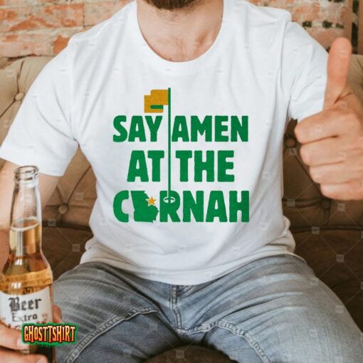Say Amen At The Cornah Raglan Unisex T-Shirt