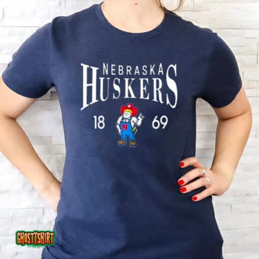 Scarlet Nebraska Huskers Along The Shadow Tri Blend Unisex T-Shirt
