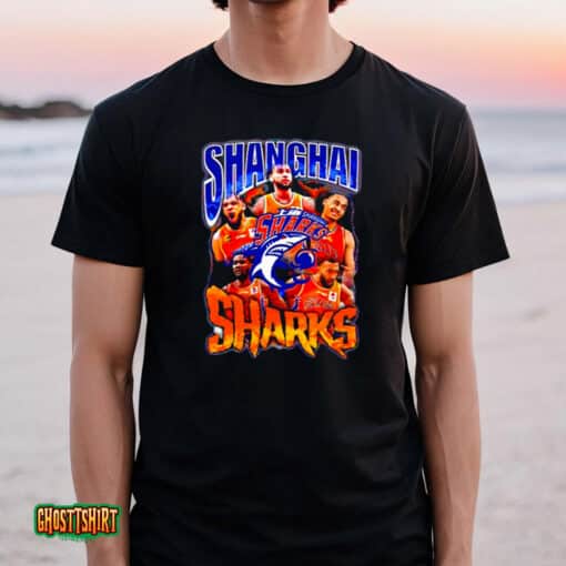 Shanghai Sharks Players Picture Collage Unisex T-Shirt