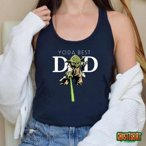 Star Wars Yoda Lightsaber Best Dad Father’s Day T-Shirt