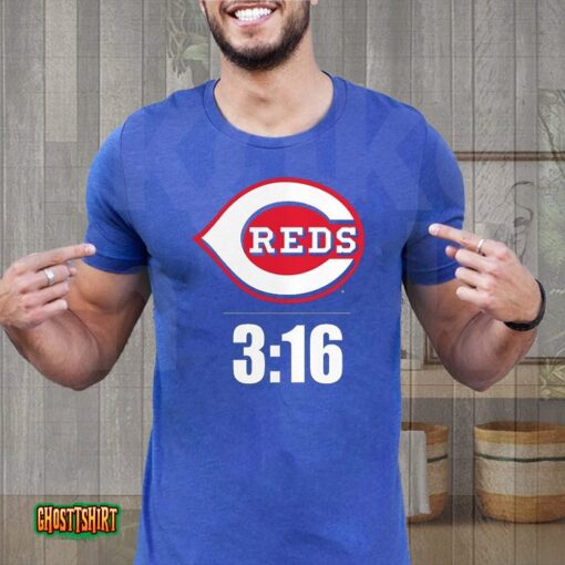 Stone Cold Steve Austin Black Cincinnati Reds 316 Unisex T-Shirt
