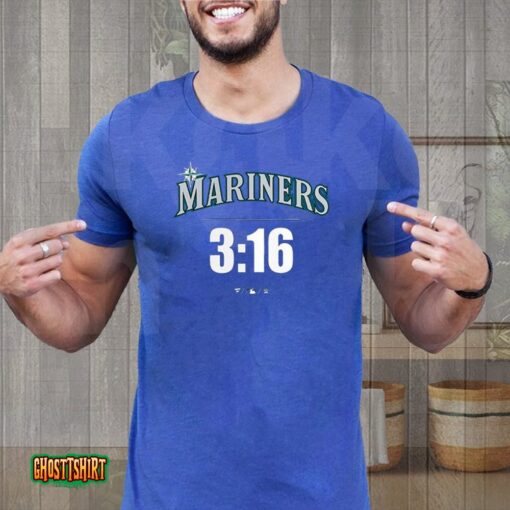 Stone Cold Steve Austin Navy Seattle Mariners 316 Unisex T-Shirt