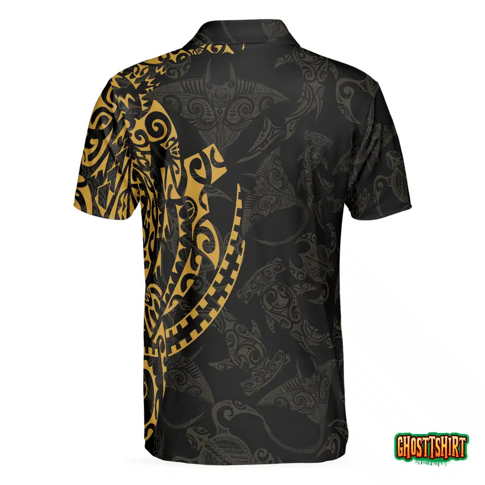 Strong And Cool Polynesian Pattern Polo Shirt