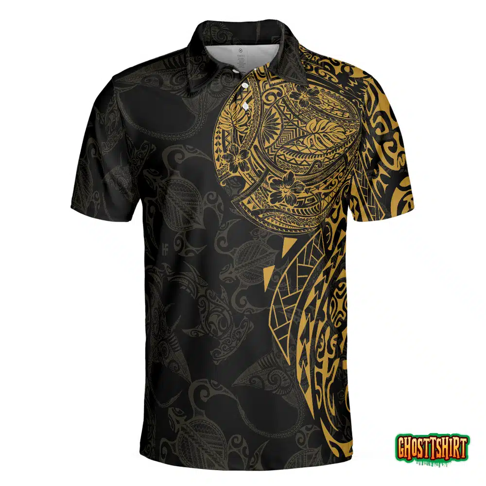 Strong And Cool Polynesian Pattern Polo Shirt
