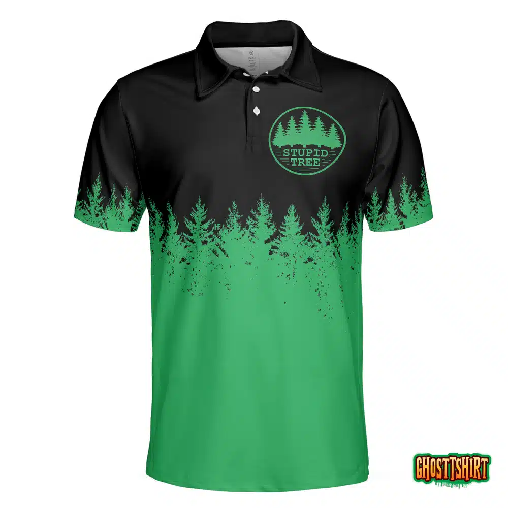 Stupid Tree Funny Definition Polo Shirt