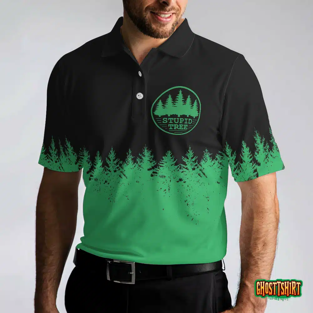 Stupid Tree Funny Definition Polo Shirt