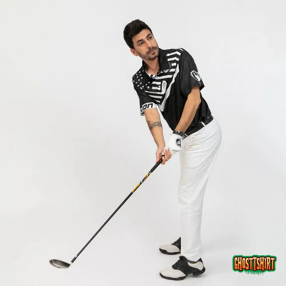 Swing Swear Drink Repeat Custom Polo Shirt