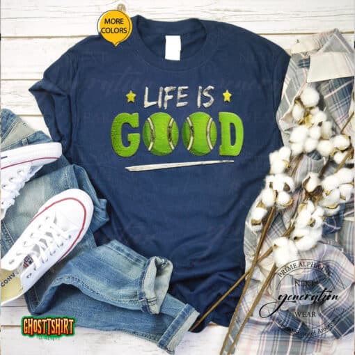 Tennis Life Is Good Unisex T-Shirt