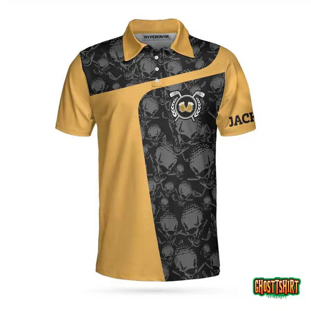 That’s What I Do I Drink Beer & Play Golf Custom Polo Shirt