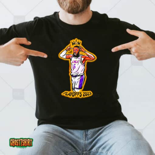 The King Playoffs 2023 Late Night Show Lebron James Lakers Unisex T-Shirt