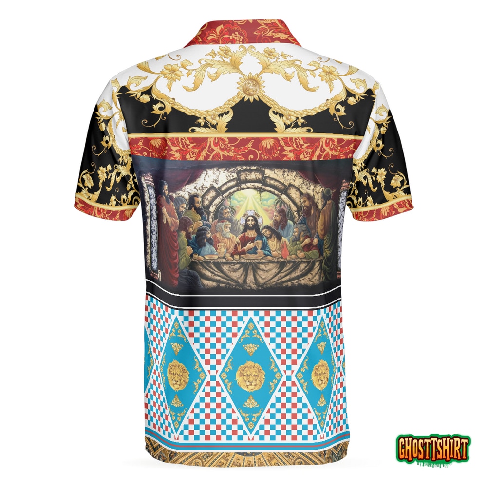 The Last Supper Renaissance Pattern Polo Shirt