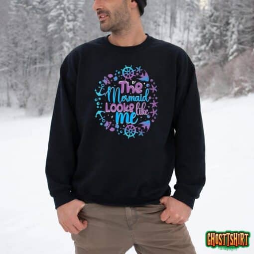 The Mermaid Looks Like Me Black Girl Quote T-Shirt