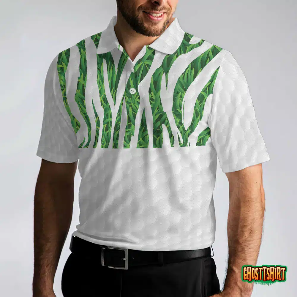 Tiger Pride Lawn Care Tiger Pattern Golf Polo Shirt