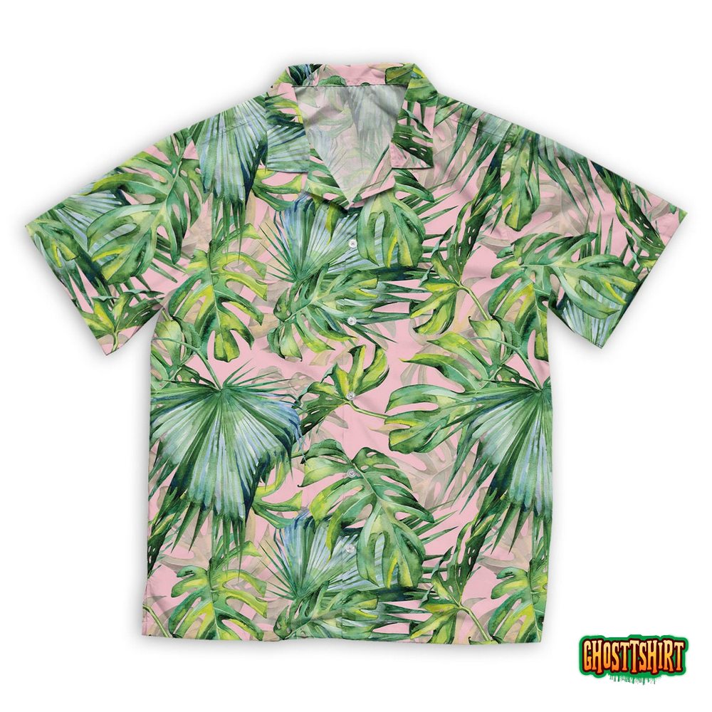 Tropical Leaves Hawaiian Beach Shirt