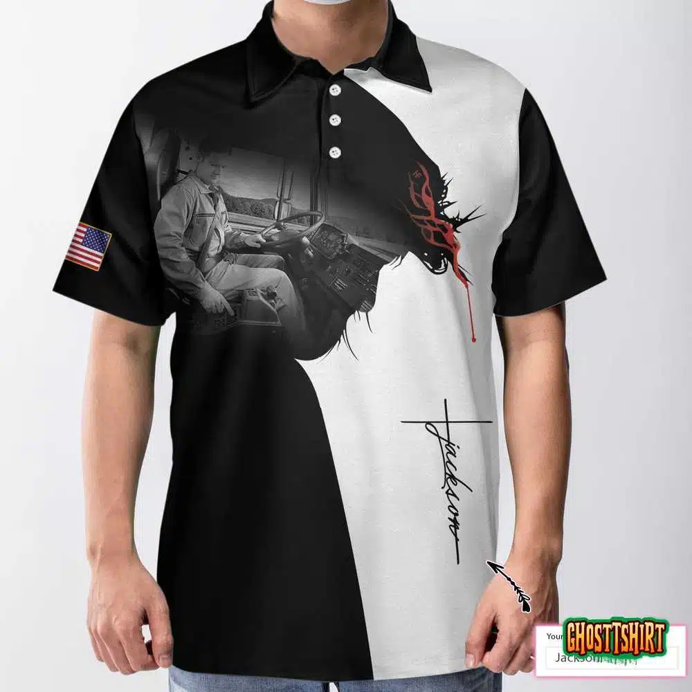 Trucker I Can Do All Things Short Sleeve Custom Polo Shirt